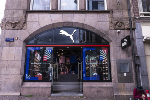 Puma sports store in Amsterdam, Netherlands