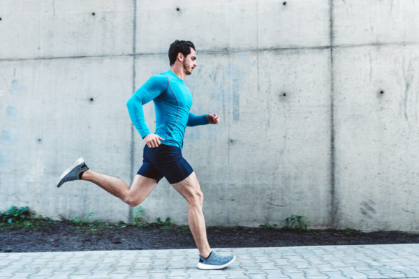 man running outdoors