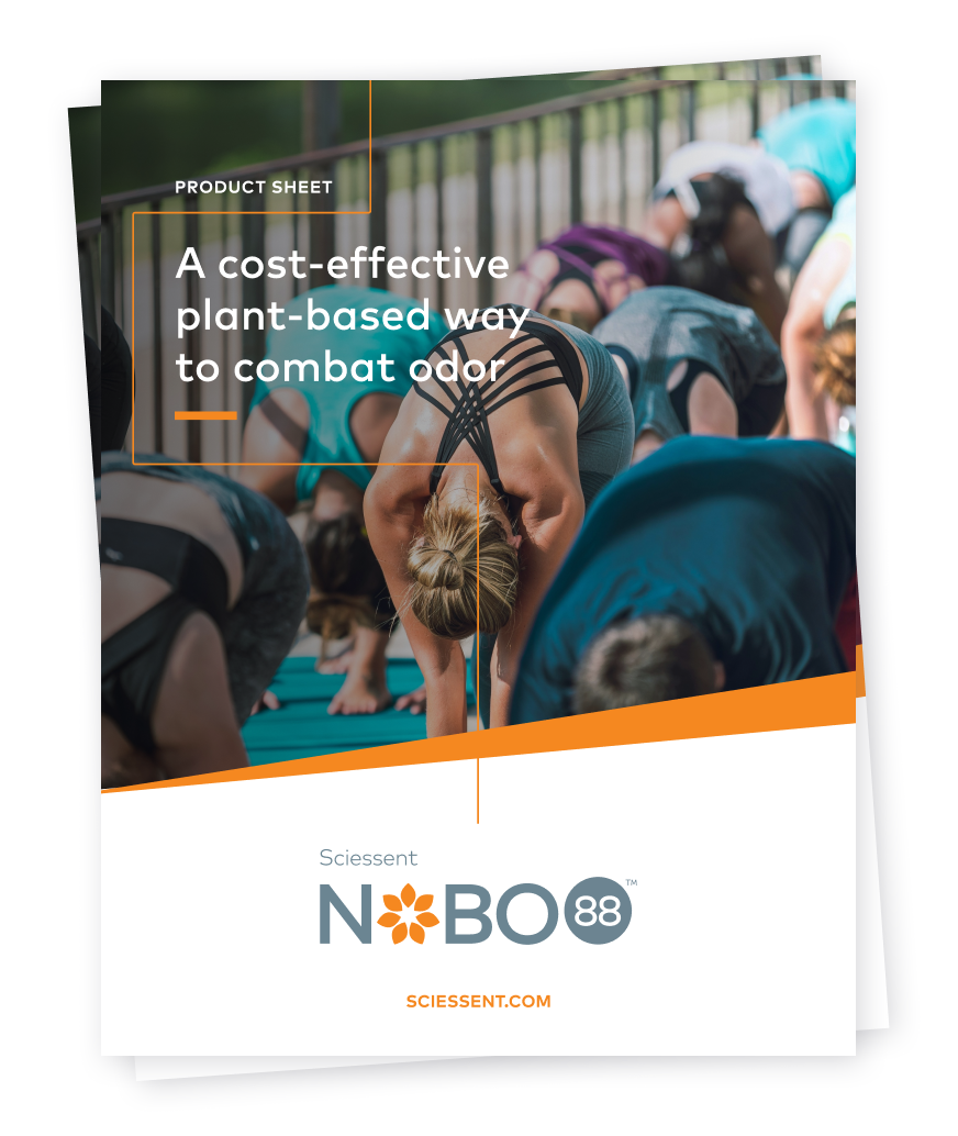 NOBO 88™ product sheet cover showing plant-based, sustainable odor control